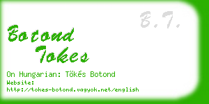 botond tokes business card