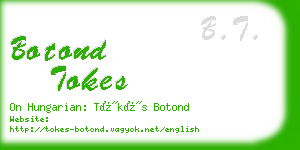 botond tokes business card